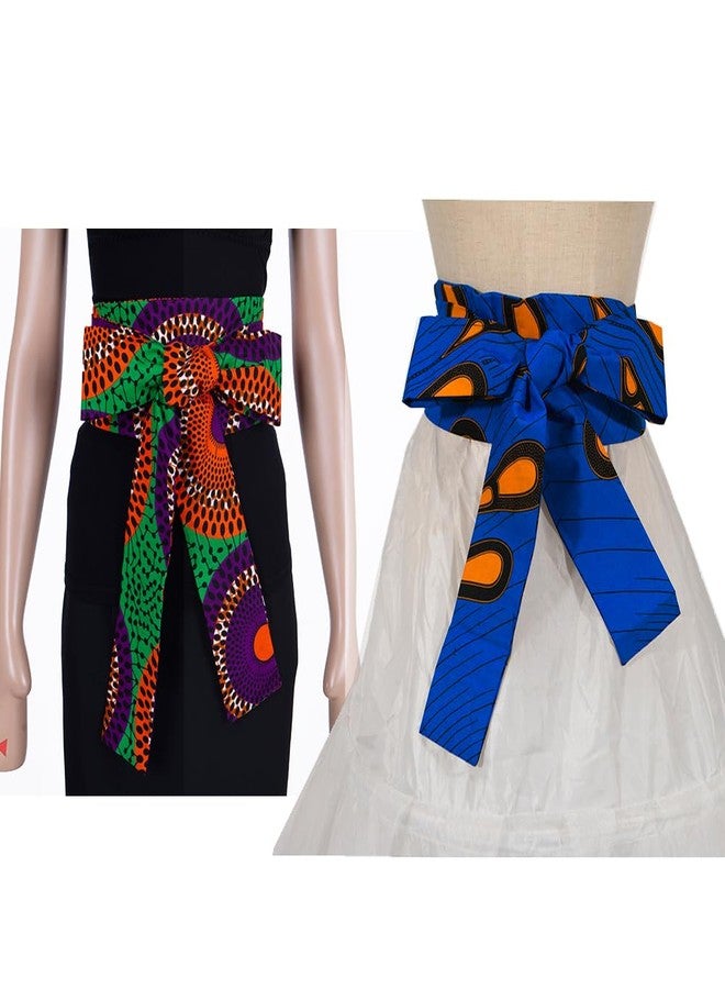 VeritableWax African Print Belt for Women Ankara Tradition Waist Belts One Size - Image 2